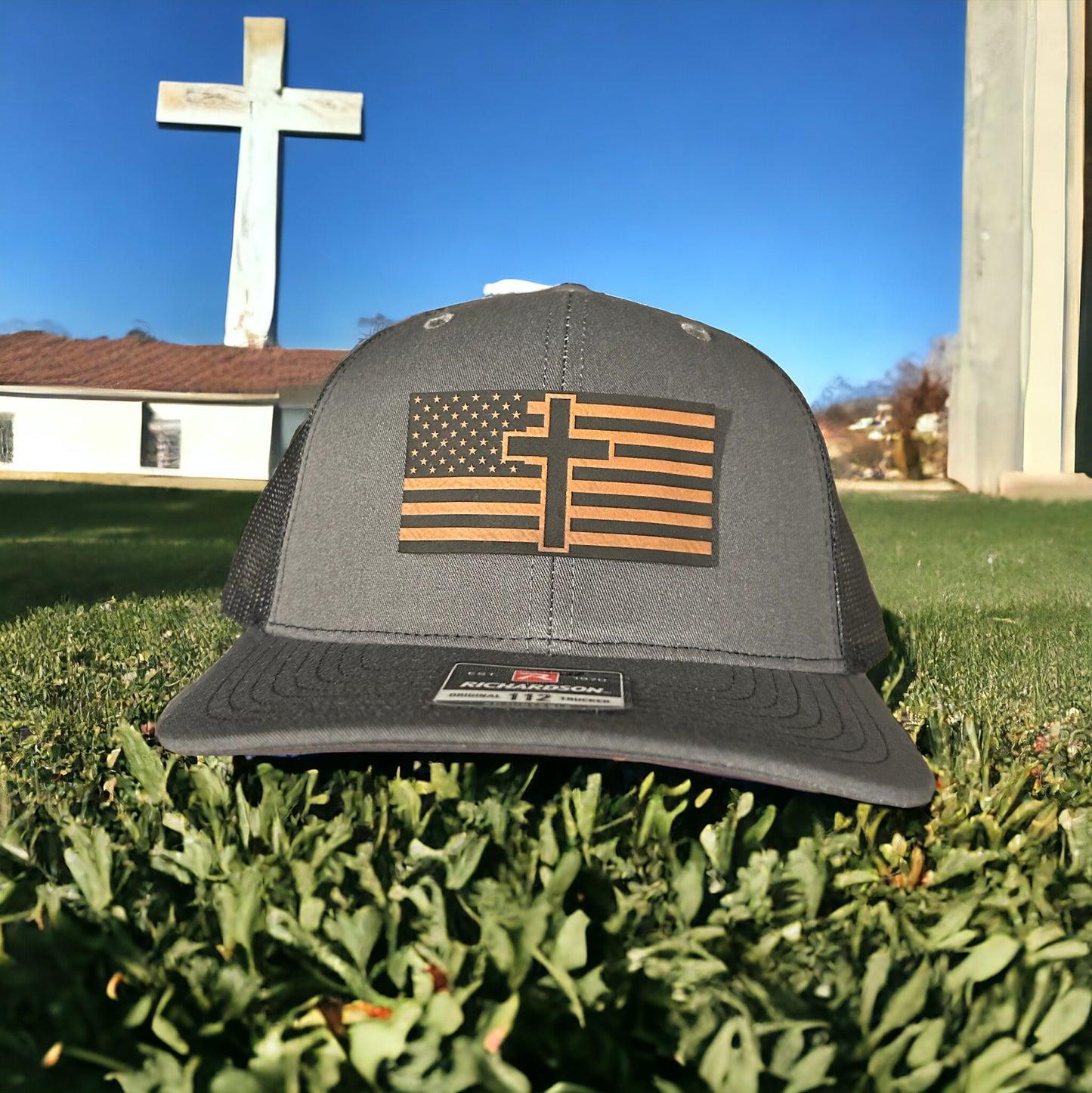 American Flag Cross Richardson Hat